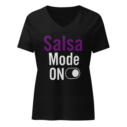 Women's Relaxed V-Neck T-Shirt |SALSA MODE ON